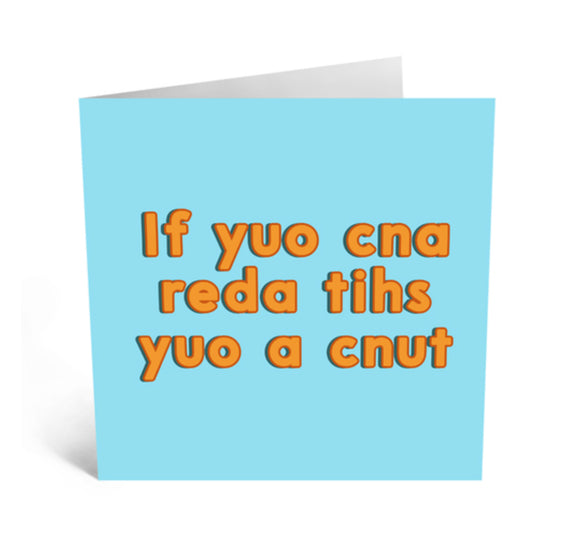 If You Can Read This Greeting Card