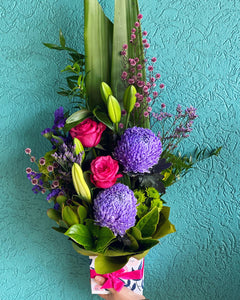 Pink & Purple Box Arrangement - Large