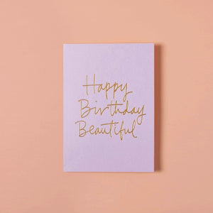 Happy Birthday Beautiful Greeting Card