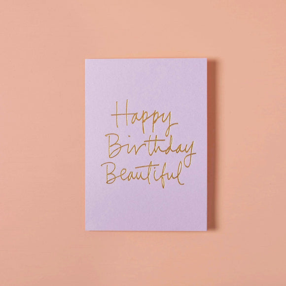 Happy Birthday Beautiful Greeting Card